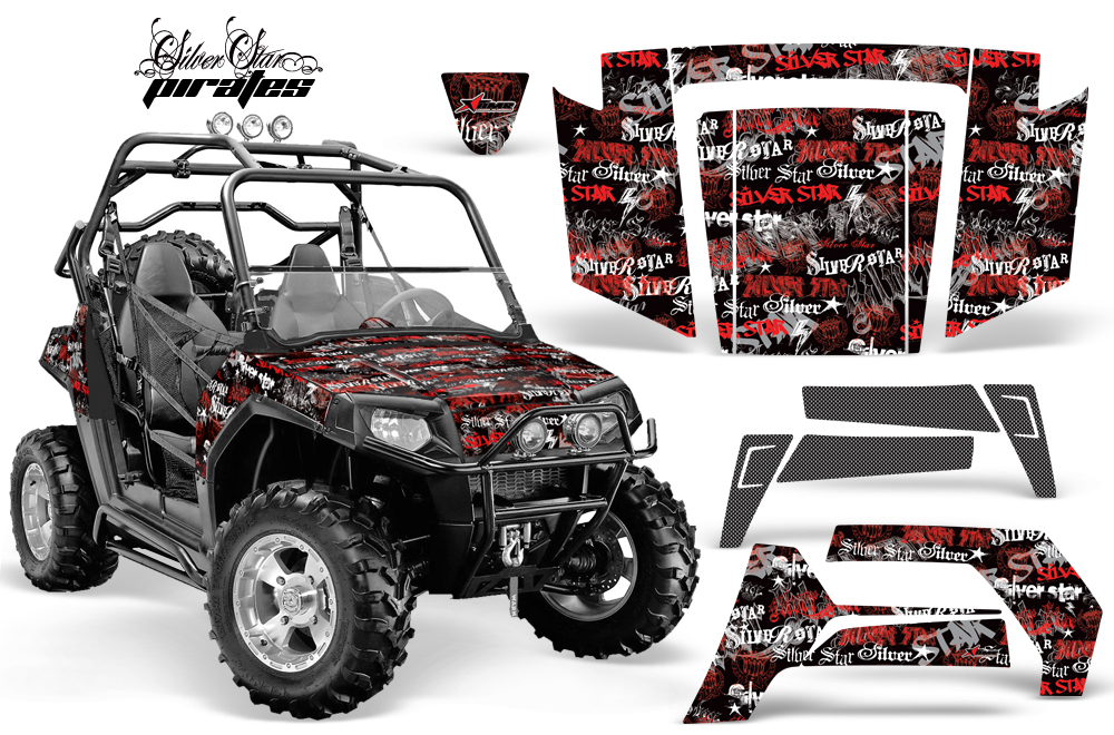 Polaris RZR 800 RED BLACKBG Silverhaze